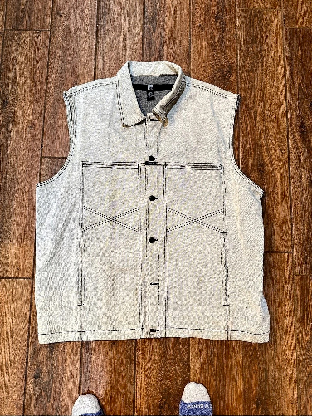 Vintage Marithe Francois girbaud Men's Cotton Denim Vest XXXL Like New